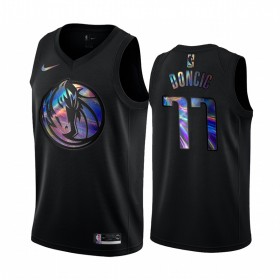 Dallas Mavericks Luka Doncic 77 Iridescent HWC Collection Pelipaidat Swingman - Miesten